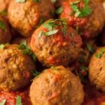 Ricotta Meatballs (Tender, Creamy & Packed With Italian Flavor) Tender ricotta meatballs cooked until golden and served with marinara sauce and fresh parsley