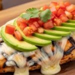 Grilled California Avocado Chicken grilled california avocado chicken with melted cheese and tomatoes