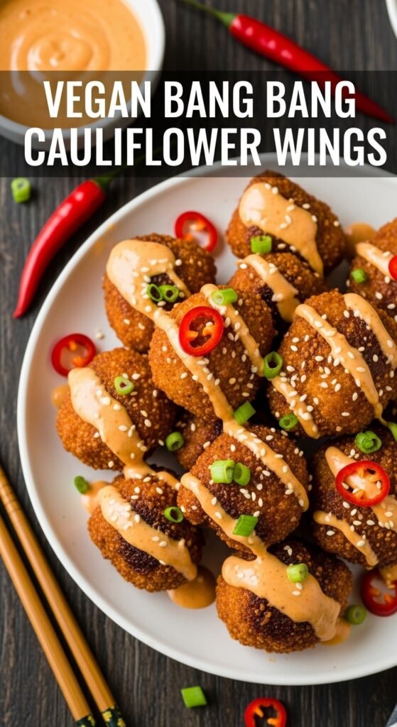 Air fryer cauliflower florets coated in panko breadcrumbs and cooked until perfectly crisp and golden